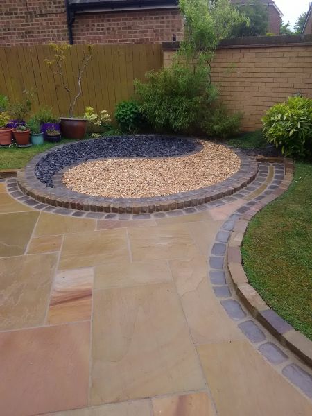Sandstone Patio Installation in Riverview