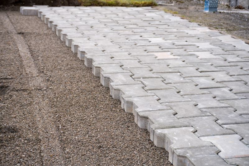Modern Paver Driveway
