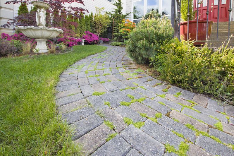 Landscaped Paver Path